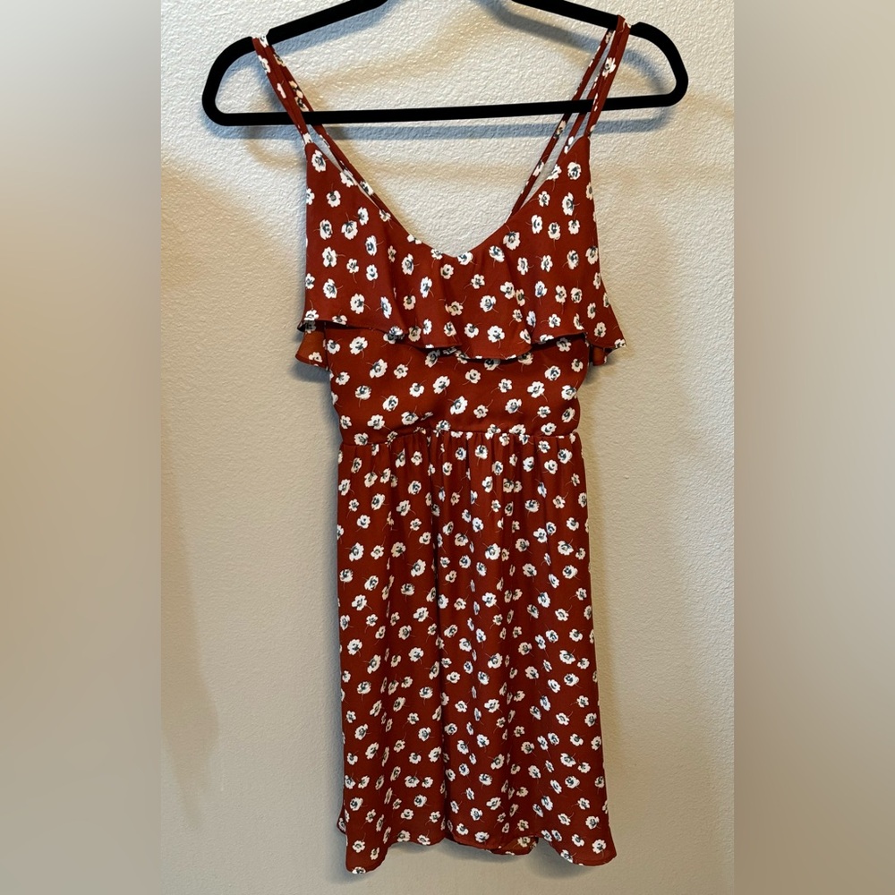 Burnt Orange Floral Sundress